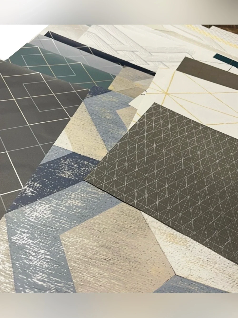 30 Sheets Multicolor Assorted Geometric Patterned wallpaper DIY Sample Sheets